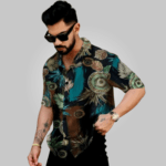 Trendy Modern Flower Style Casual Shirt for Men