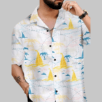 Trendy Modern Flower Style Casual Shirt for Men