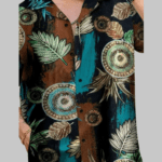 Trendy Modern Flower Style Casual Shirt for Men