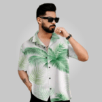 Trendy Modern Flower Style Casual Shirt for Men