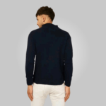Classic Stripe Half Zipper Sweater for Men