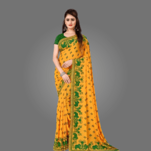 Fabulous Printed Georgette Saree for Women