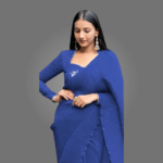 Elegant Georgette Saree with Embroidered Blouse for Women