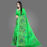 Elegant Crepe Saree for Women with Blouse Piece