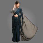 Elegant Satin Silk Saree for Women with Zari Woven Dupion Silk Blouse