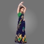 Elegant Printed Georgette Saree for Women with Blouse Piece