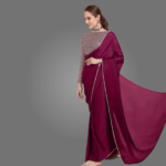 Trendy Vichitra Silk Saree for Women with Satin Embellished Blouse