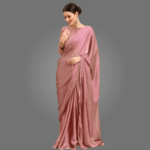 Elegant Satin Silk Saree for Women with Zari Woven Dupion Silk Blouse