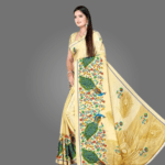 Elegant Crepe Saree for Women with Blouse Piece