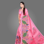 Elegant Crepe Saree for Women with Blouse Piece