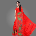 Elegant Crepe Saree for Women with Blouse Piece