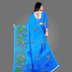 Elegant Crepe Saree for Women with Blouse Piece