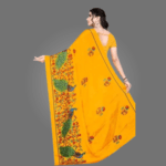 Elegant Crepe Saree for Women with Blouse Piece