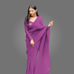 Elegant Georgette Saree with Embroidered Blouse for Women