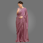 Elegant Satin Silk Saree for Women with Zari Woven Dupion Silk Blouse