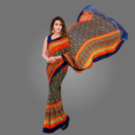 Elegant Printed Georgette Saree for Women with Blouse Piece