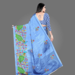 Elegant Crepe Saree for Women with Blouse Piece