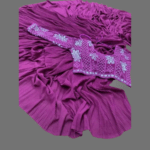 Elegant Georgette Saree with Embroidered Blouse for Women