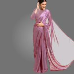 Elegant Satin Silk Saree for Women with Zari Woven Dupion Silk Blouse