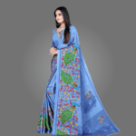 Elegant Crepe Saree for Women with Blouse Piece