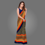 Elegant Printed Georgette Saree for Women with Blouse Piece