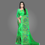 Elegant Crepe Saree for Women with Blouse Piece