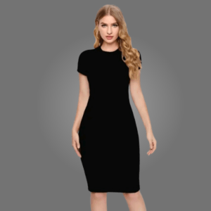 Elegant Party Wear Knee-Length Bodycon Dress for Women